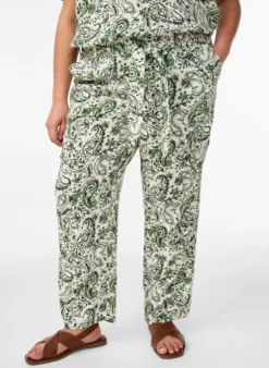 FLASH - Hoch taillierte Hose aus Viskose
