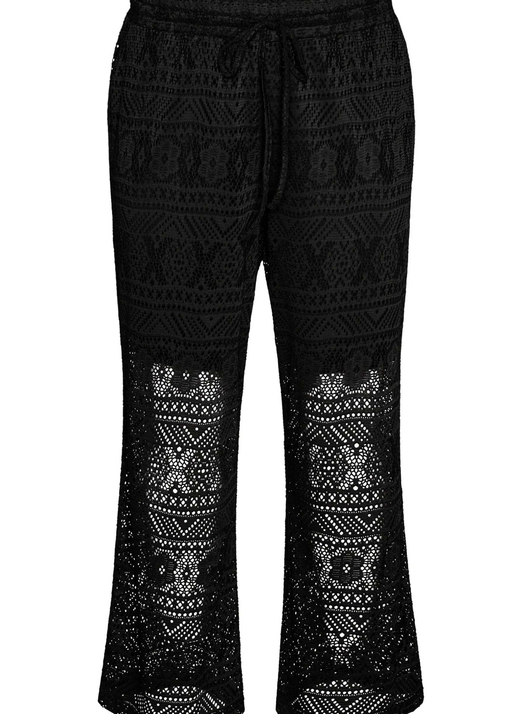FLASH - Hose aus Lochstickerei mit geradem Bein