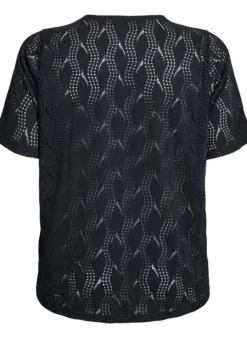FLASH - Jersey-Shirt mit Lochmuster