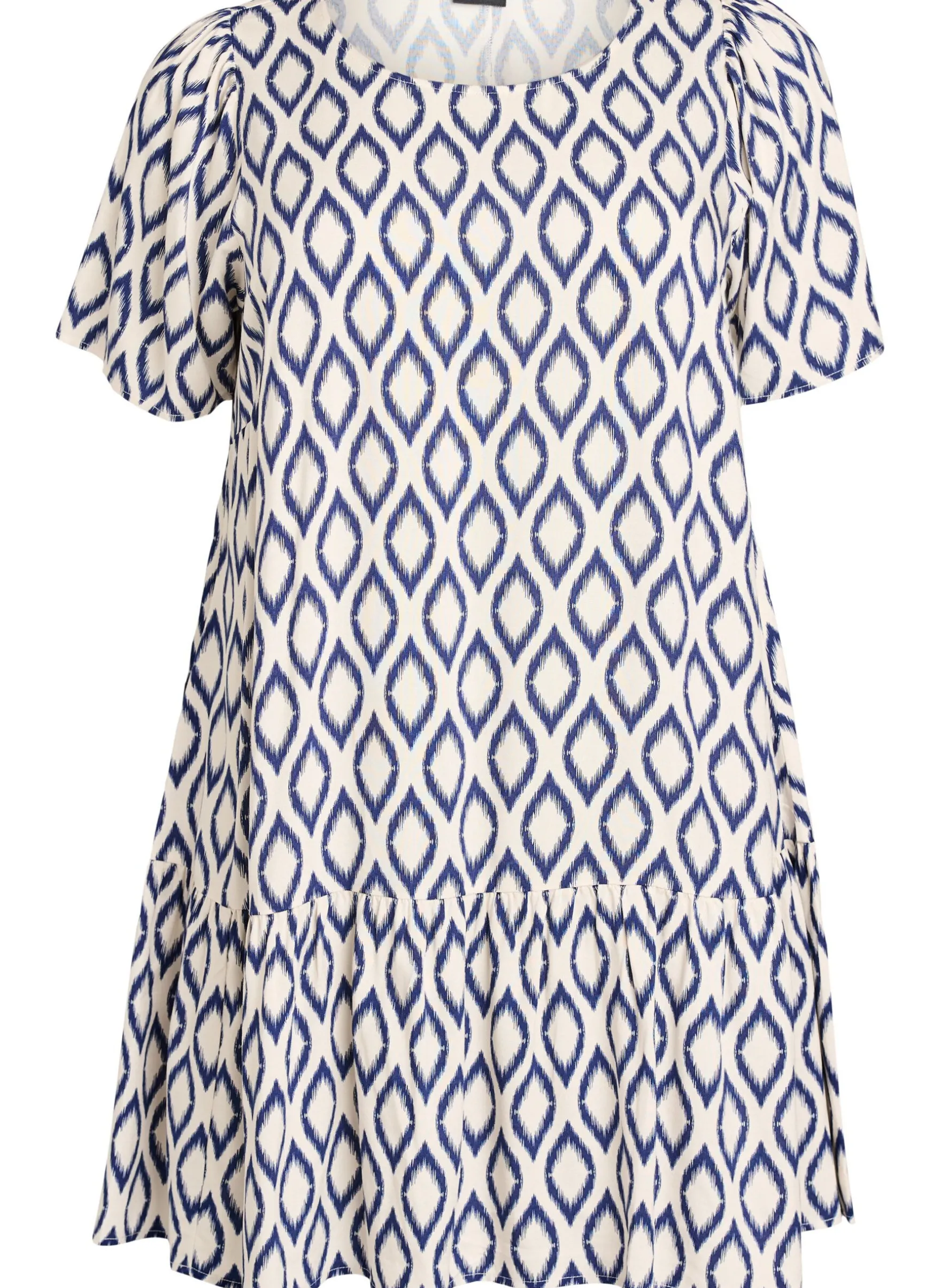 FLASH - Kleid aus Viskose mit Schnittlinie