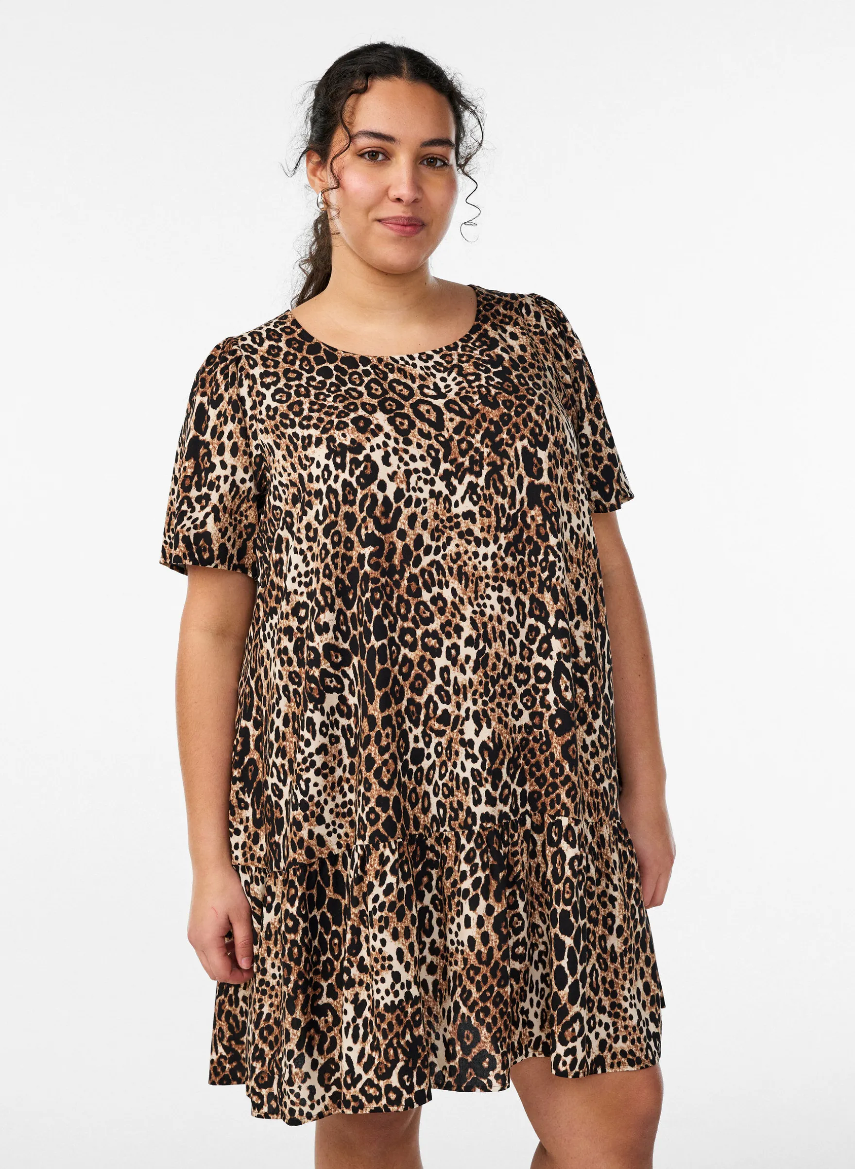 FLASH - Kleid aus Viskose mit Schnittlinie
