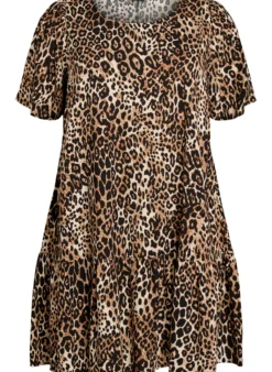 FLASH - Kleid aus Viskose mit Schnittlinie