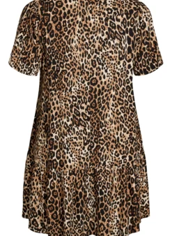 FLASH - Kleid aus Viskose mit Schnittlinie