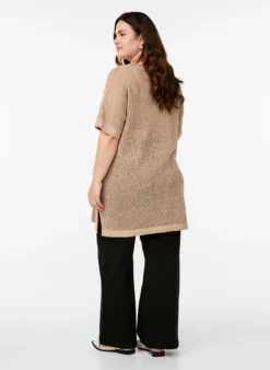 FLASH - Kurzarmpullover mit V-Ausschnitt