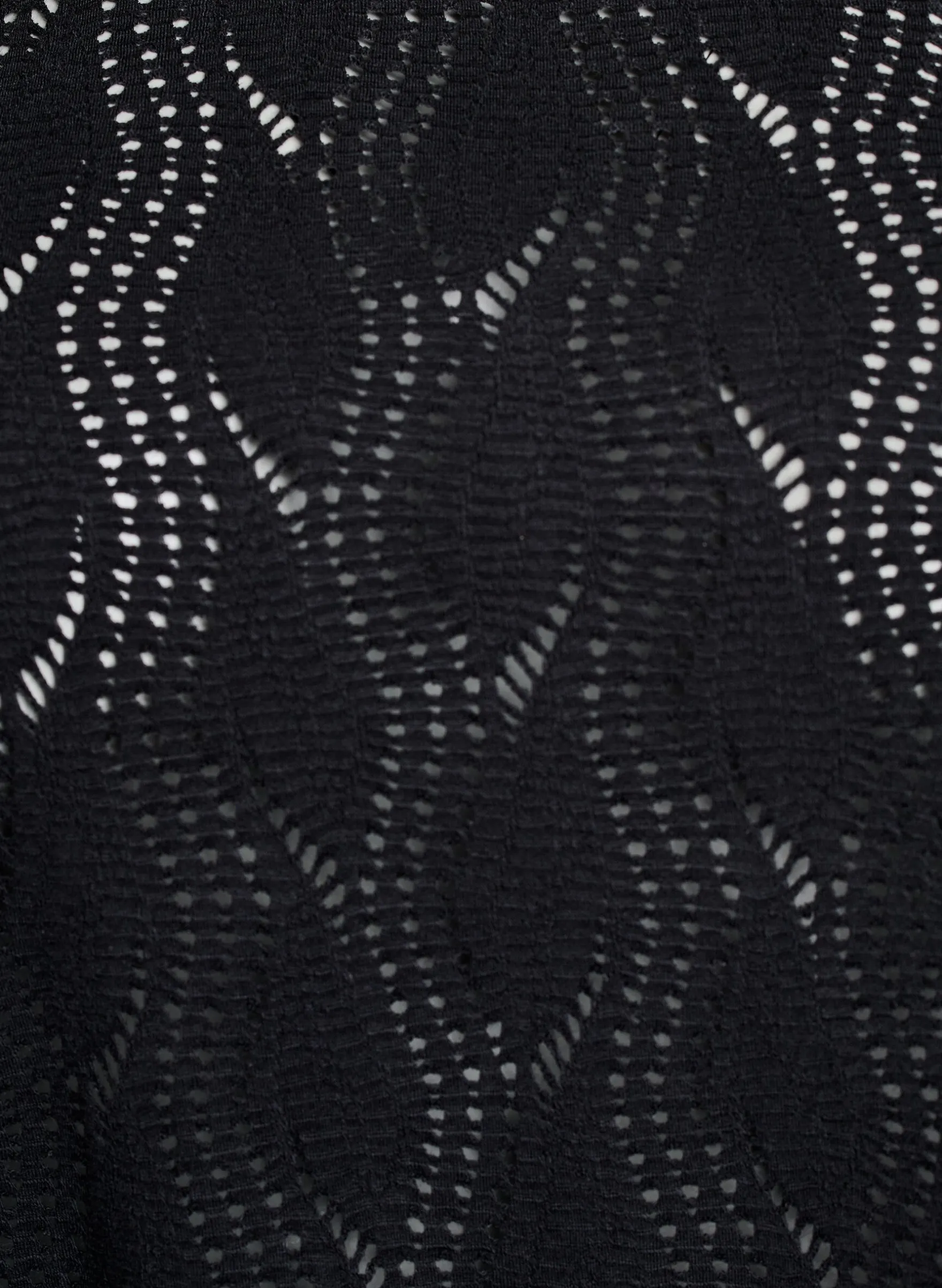 FLASH - Kurzes Jerseykleid mit Lochmuster