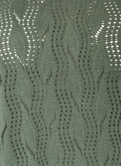 FLASH - Kurzes Kleid aus Jersey mit Lochstickerei