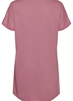 FLASH - Kurzes Kleid aus strukturiertem Jersey mit Rundhalsausschnitt