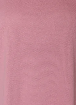 FLASH - Kurzes Kleid aus strukturiertem Jersey mit Rundhalsausschnitt