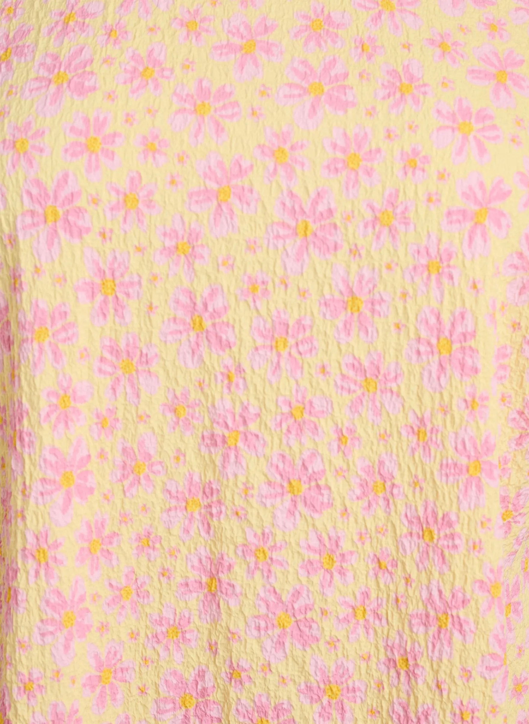 FLASH - Kurzes Kleid mit gecrinkelter Textur und kurzen Ärmeln