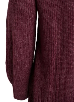 FLASH - Kurzes Strickkleid mit hohem Kragen