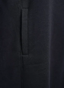 FLASH - Kurzes Sweatshirtkleid mit Stehkragen und Taschen