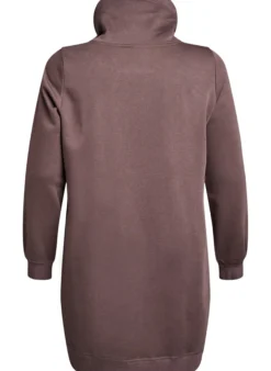 FLASH - Kurzes Sweatshirtkleid mit Stehkragen und Taschen