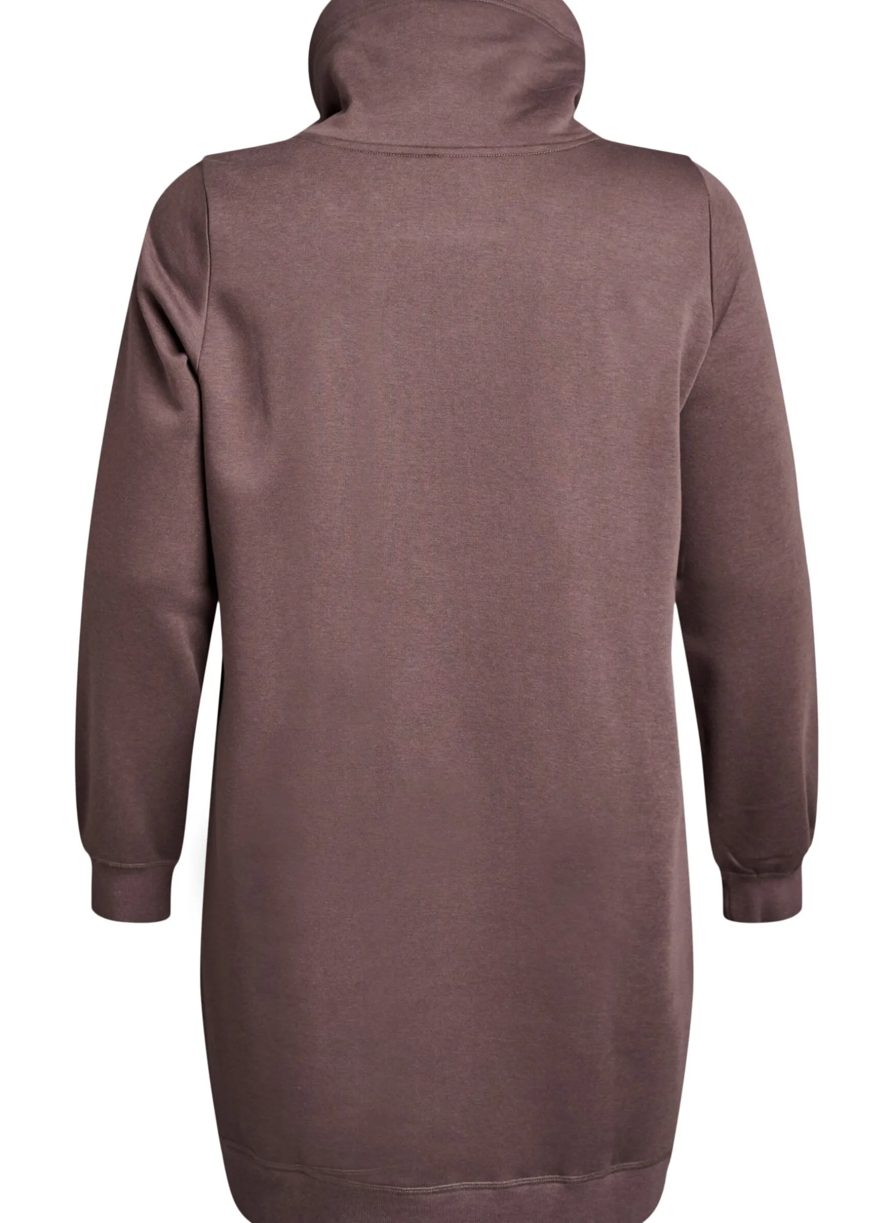 FLASH - Kurzes Sweatshirtkleid mit Stehkragen und Taschen