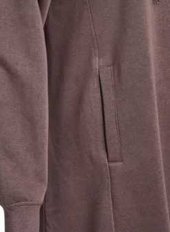 FLASH - Kurzes Sweatshirtkleid mit Stehkragen und Taschen