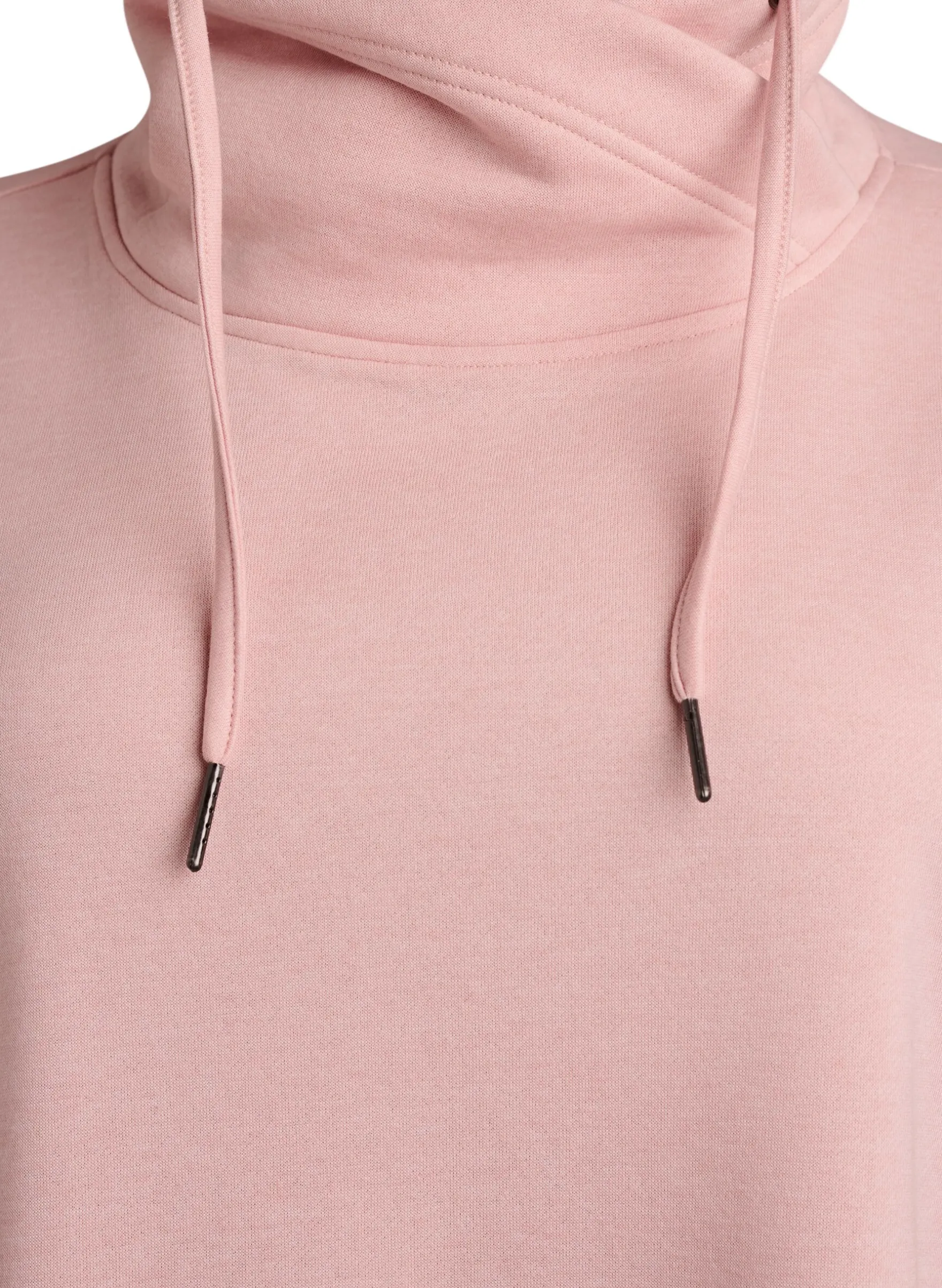 FLASH - Kurzes Sweatshirtkleid mit Stehkragen und Taschen