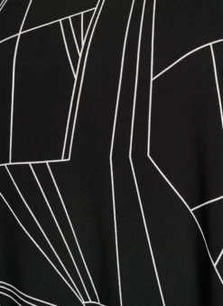 FLASH - Kurzärmelige Bluse aus Viskose mit Print