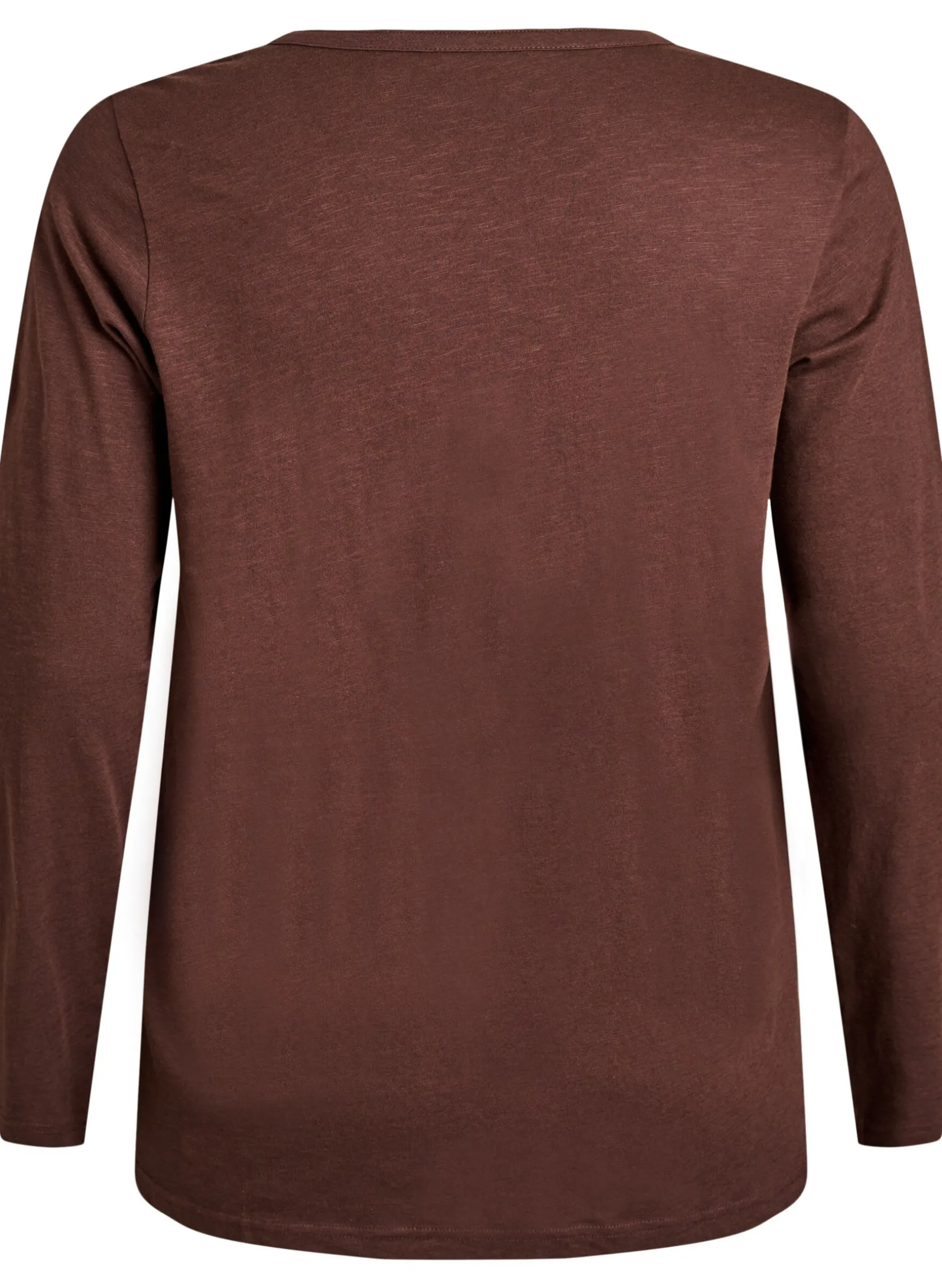 FLASH - Langarmshirt mit V-Ausschnitt und Knöpfen
