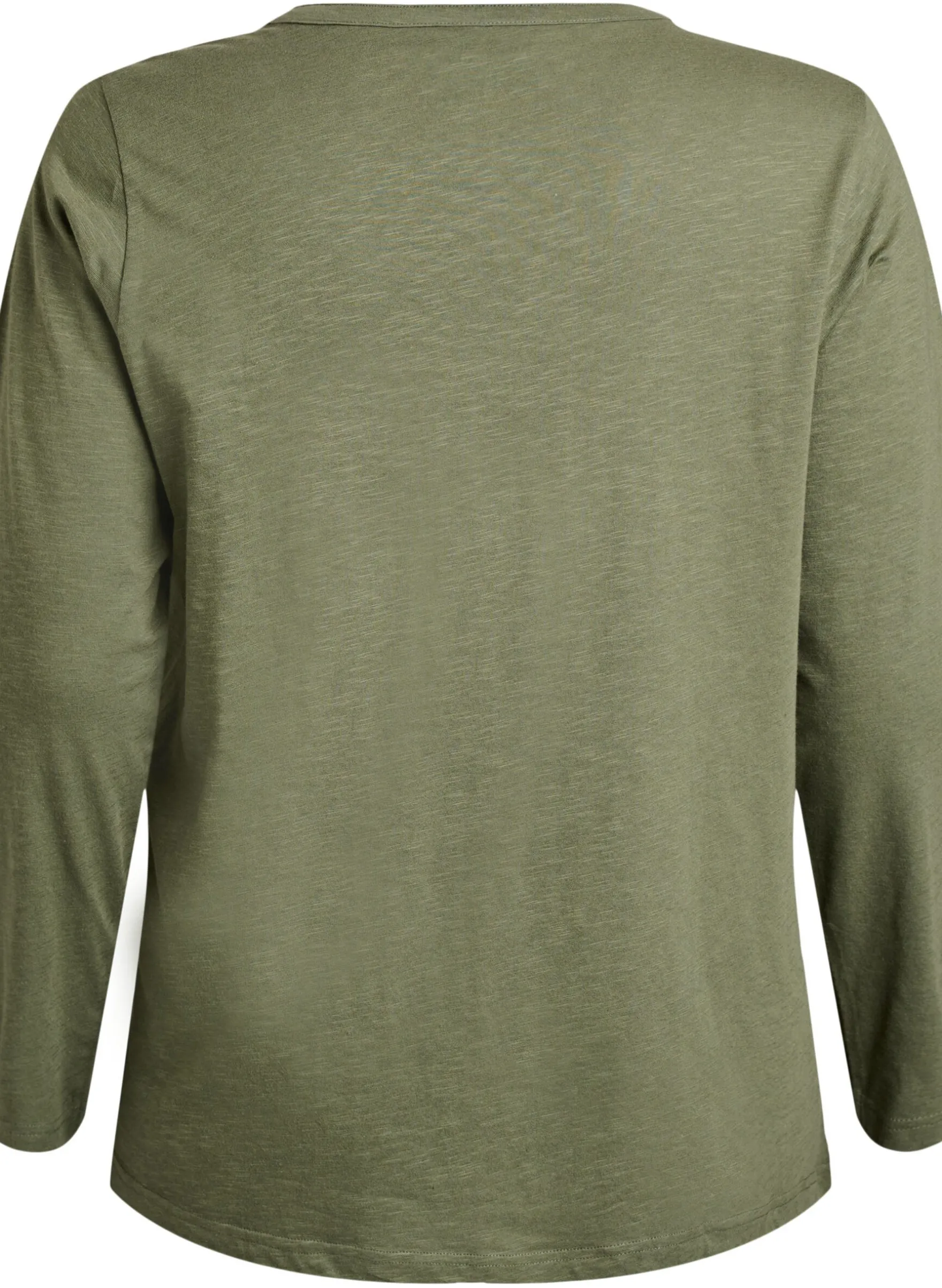 FLASH - Langarmshirt mit V-Ausschnitt und Knöpfen