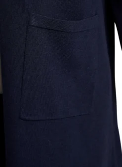 FLASH - Lange, offene Strickjacke mit Taschen