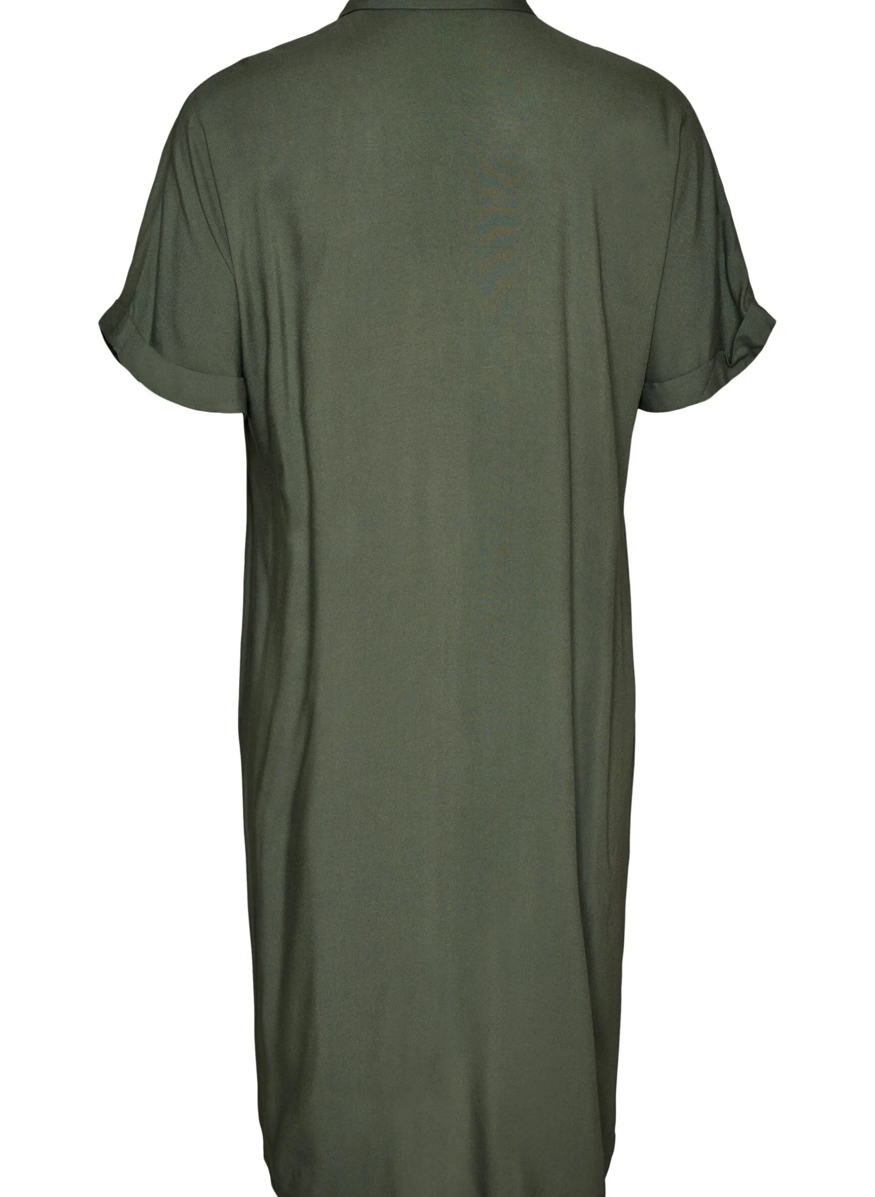 FLASH - Langes Hemdkleid mit kurzen Ärmeln