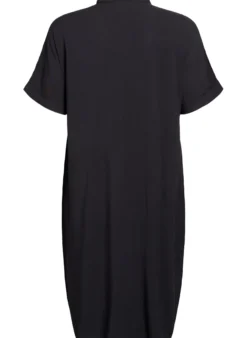FLASH - Langes Hemdkleid mit kurzen Ärmeln