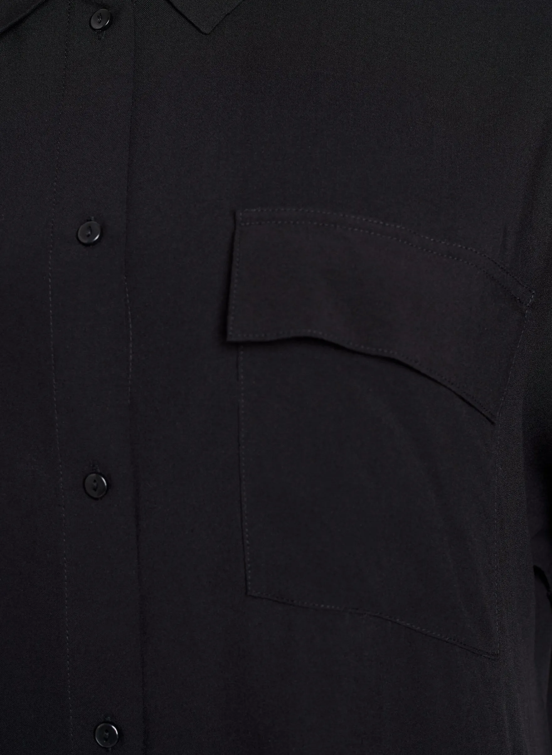 FLASH - Langes Hemdkleid mit kurzen Ärmeln