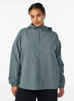 FLASH - Leichte Jacke mit Kapuze und Reißverschluss