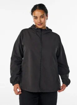 FLASH - Leichte Jacke mit Kapuze und Reißverschluss