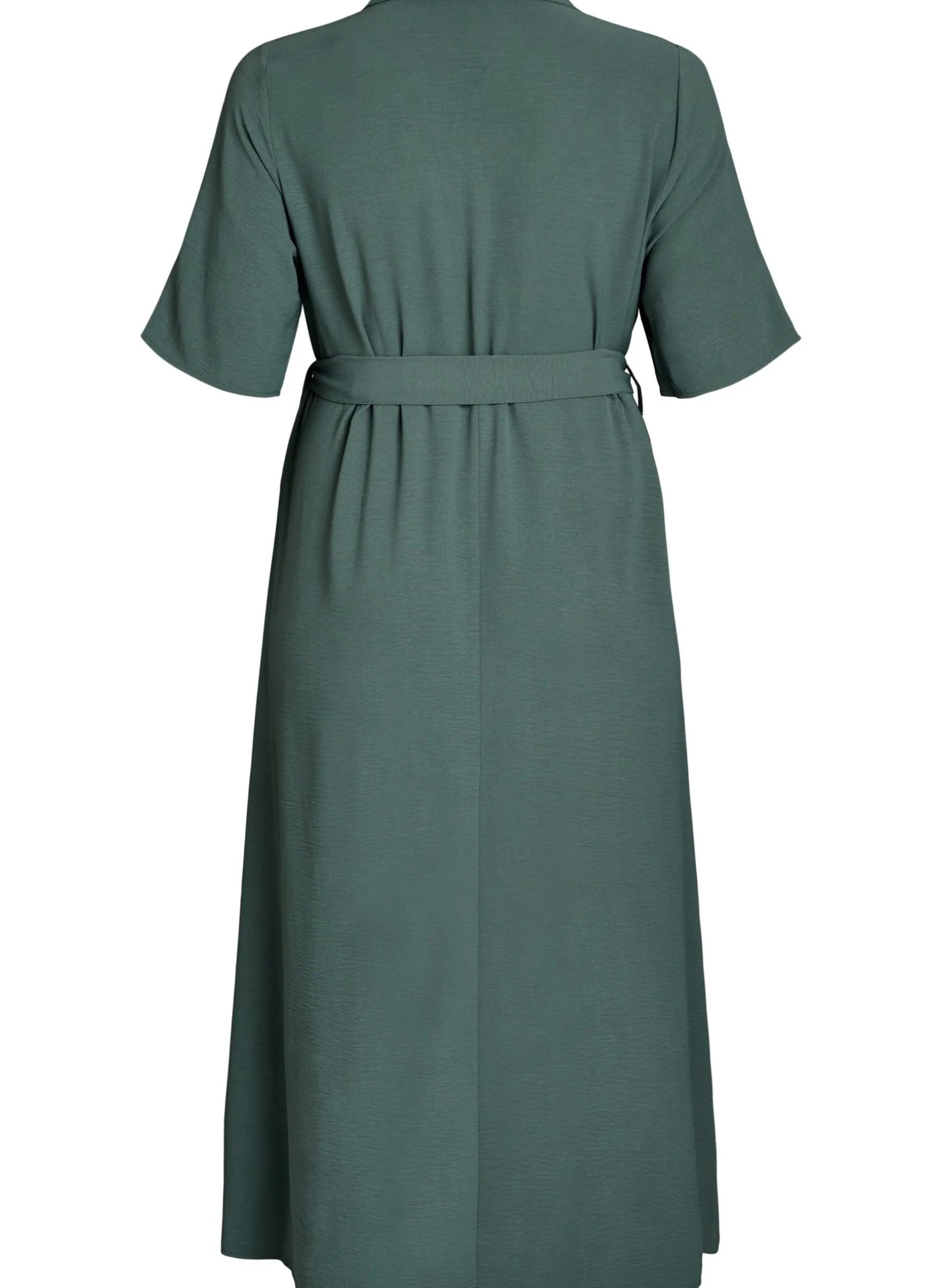 FLASH - Midi Hemdblusenkleid mit Bindegürtel