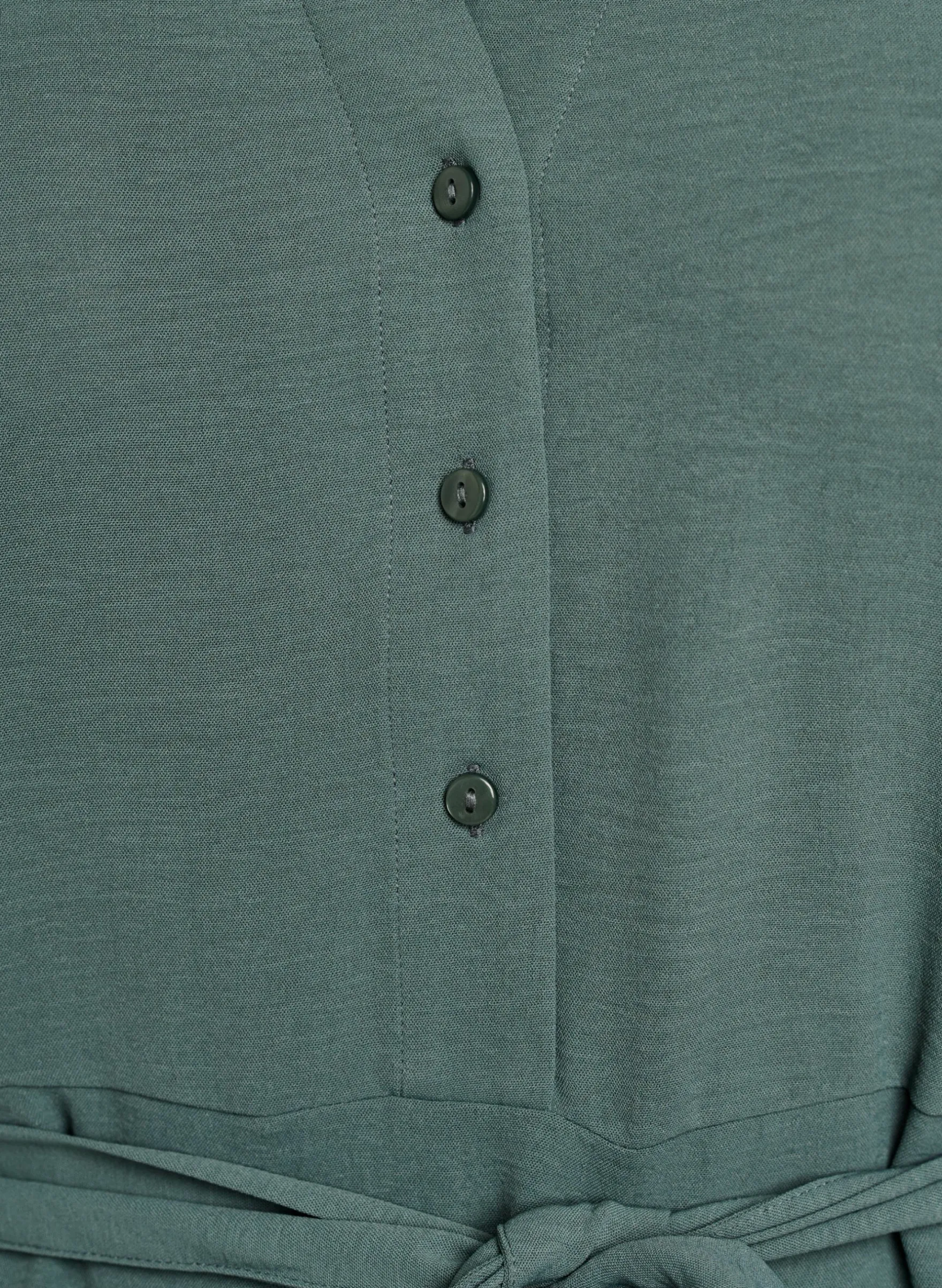 FLASH - Midi Hemdblusenkleid mit Bindegürtel