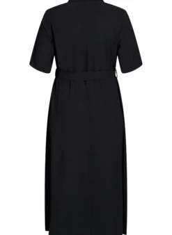 FLASH - Midi Hemdblusenkleid mit Bindegürtel