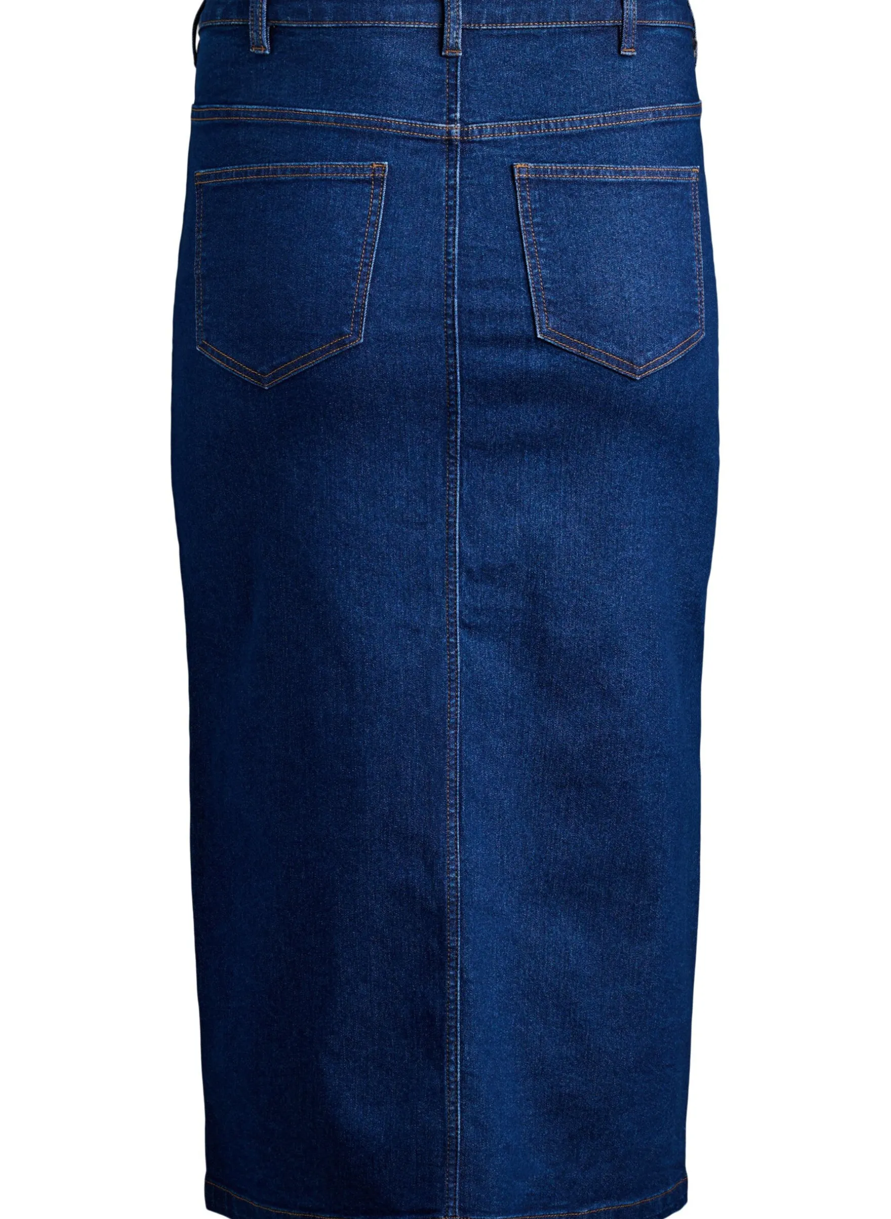 FLASH - Midi-Jeansrock mit vorderem Schlitz
