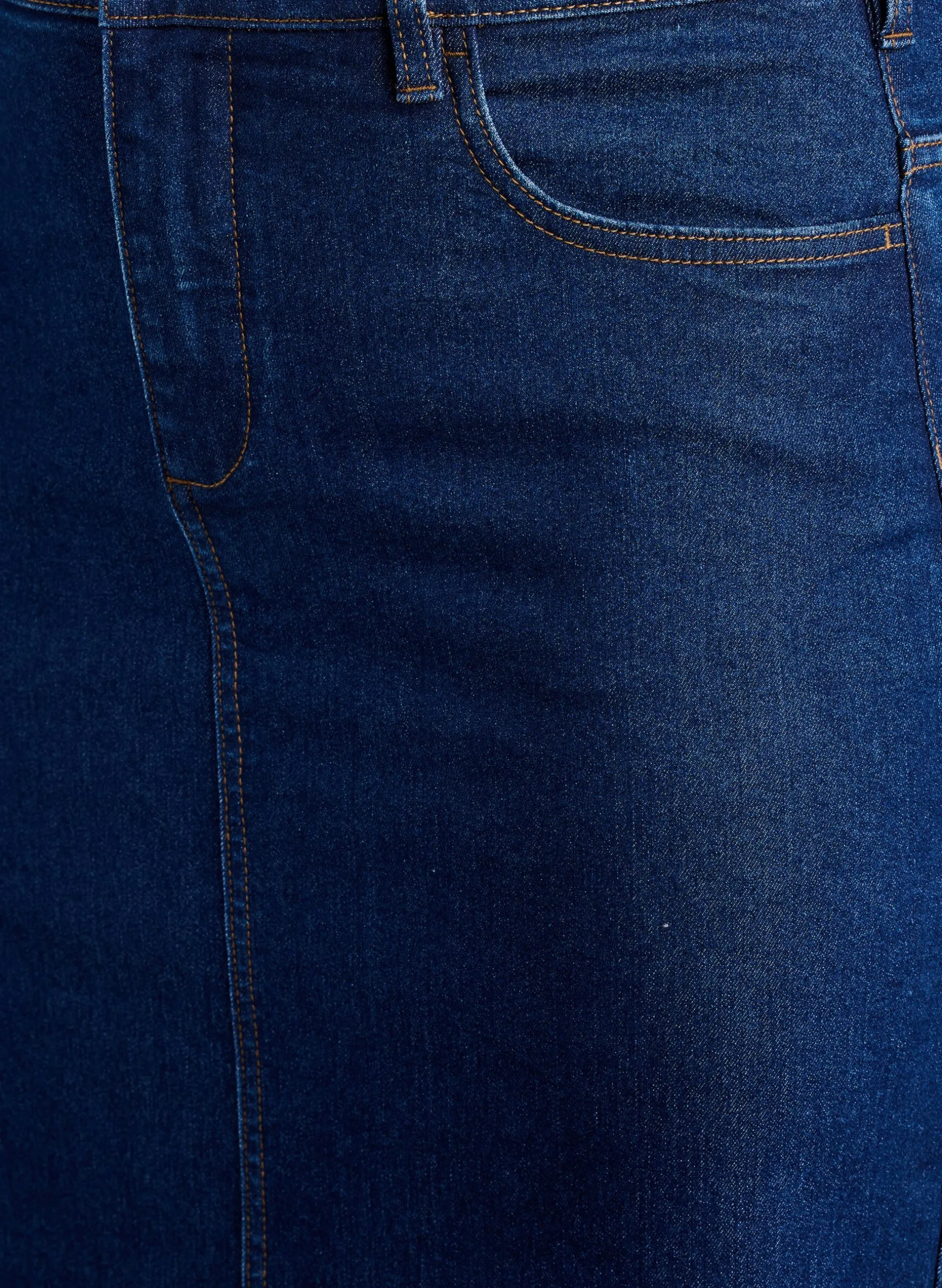 FLASH - Midi-Jeansrock mit vorderem Schlitz