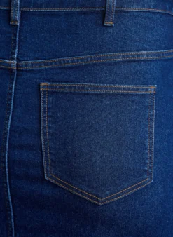 FLASH - Midi-Jeansrock mit vorderem Schlitz