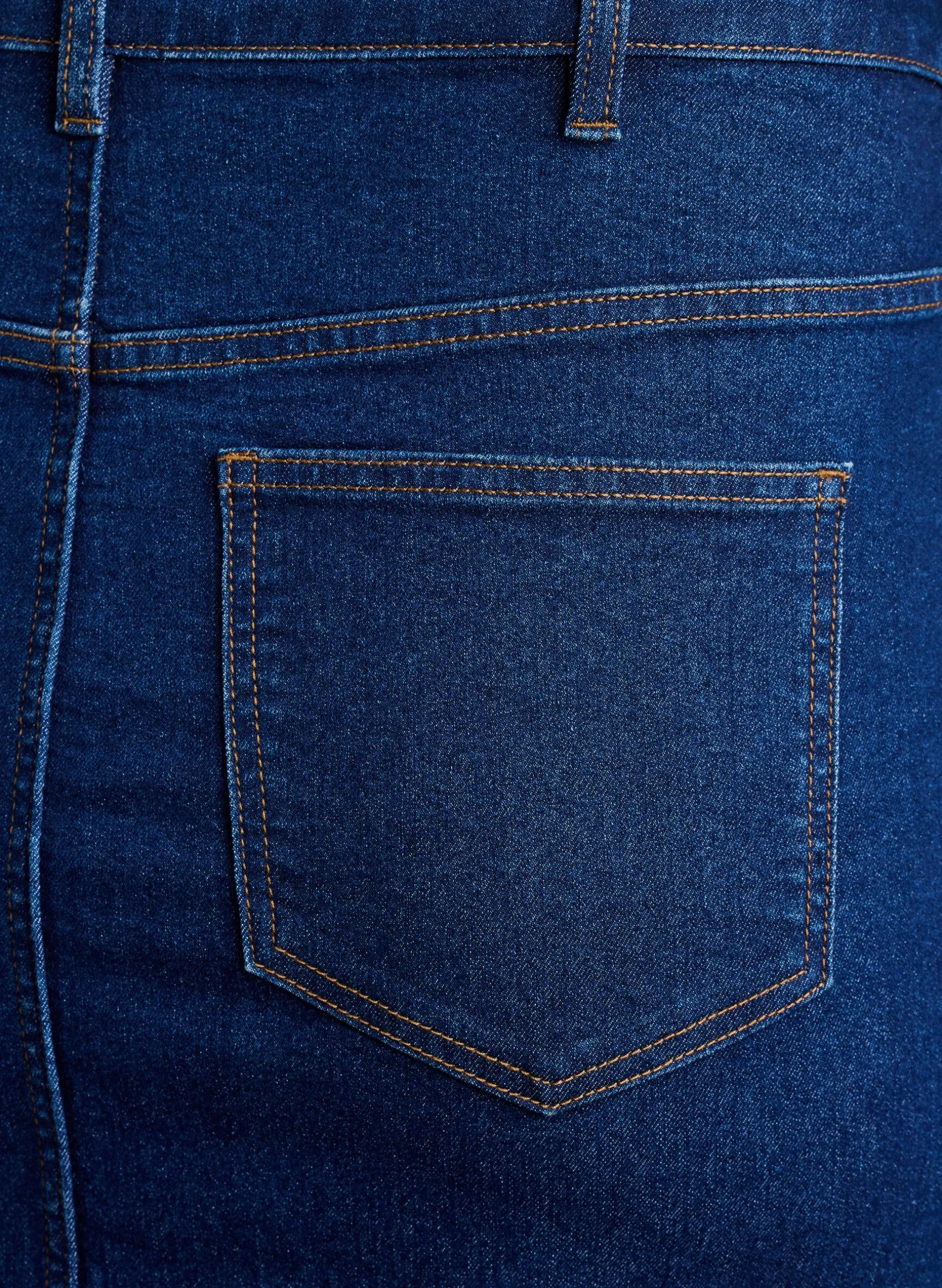 FLASH - Midi-Jeansrock mit vorderem Schlitz