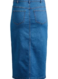 FLASH - Midi-Jeansrock mit vorderem Schlitz