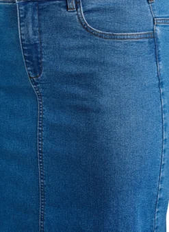 FLASH - Midi-Jeansrock mit vorderem Schlitz