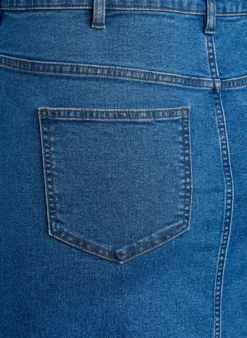 FLASH - Midi-Jeansrock mit vorderem Schlitz