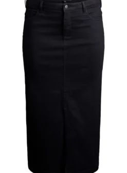 FLASH - Midi-Jeansrock mit vorderem Schlitz