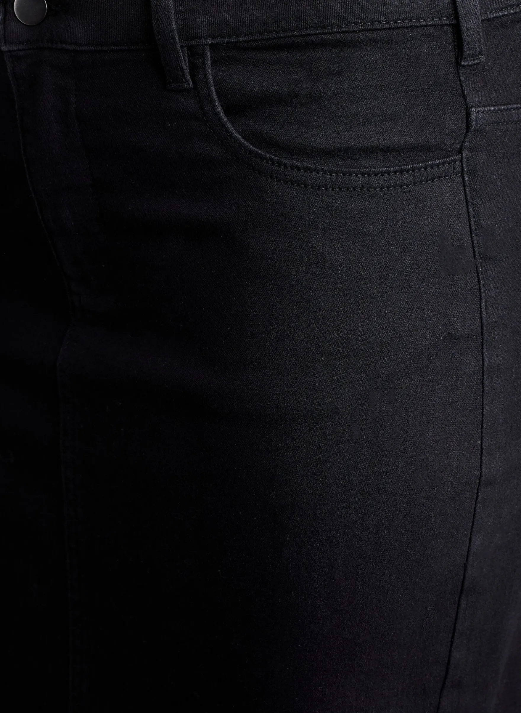 FLASH - Midi-Jeansrock mit vorderem Schlitz