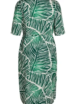 FLASH - Midikleid mit Print und Bindegürtel