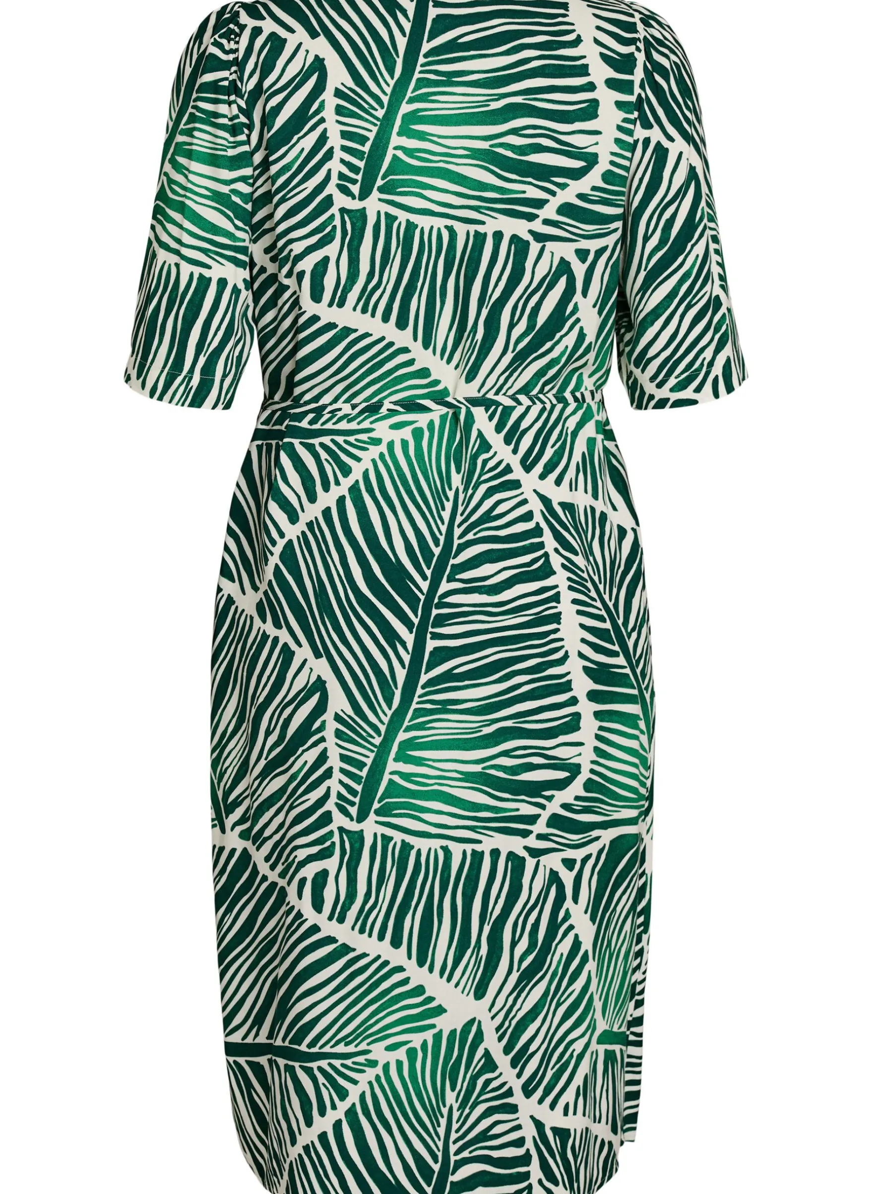 FLASH - Midikleid mit Print und Bindegürtel