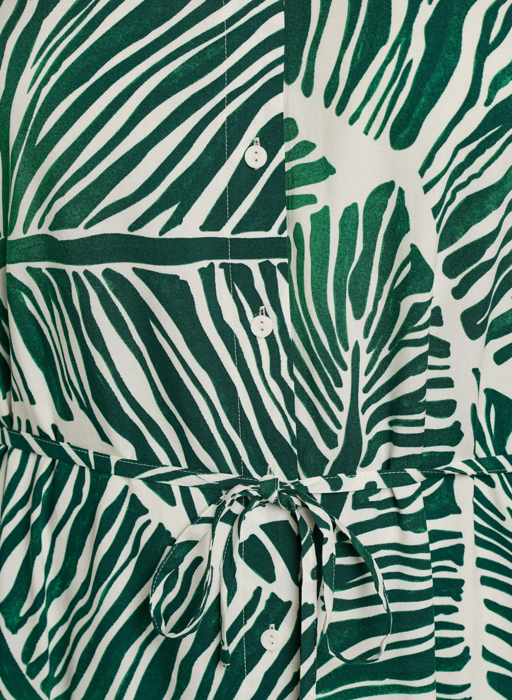 FLASH - Midikleid mit Print und Bindegürtel