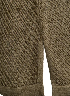 FLASH - Ärmelloser Stricktop mit V-Ausschnitt