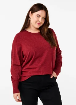 FLASH - Strickpullover mit Rundhalsausschnitt