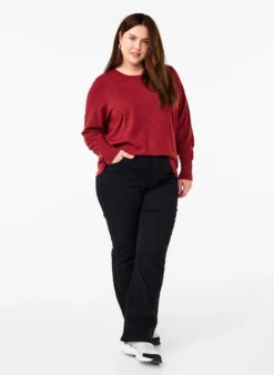 FLASH - Strickpullover mit Rundhalsausschnitt
