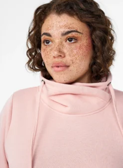 FLASH - Sweatshirt mit hohem Kragen und Taschen