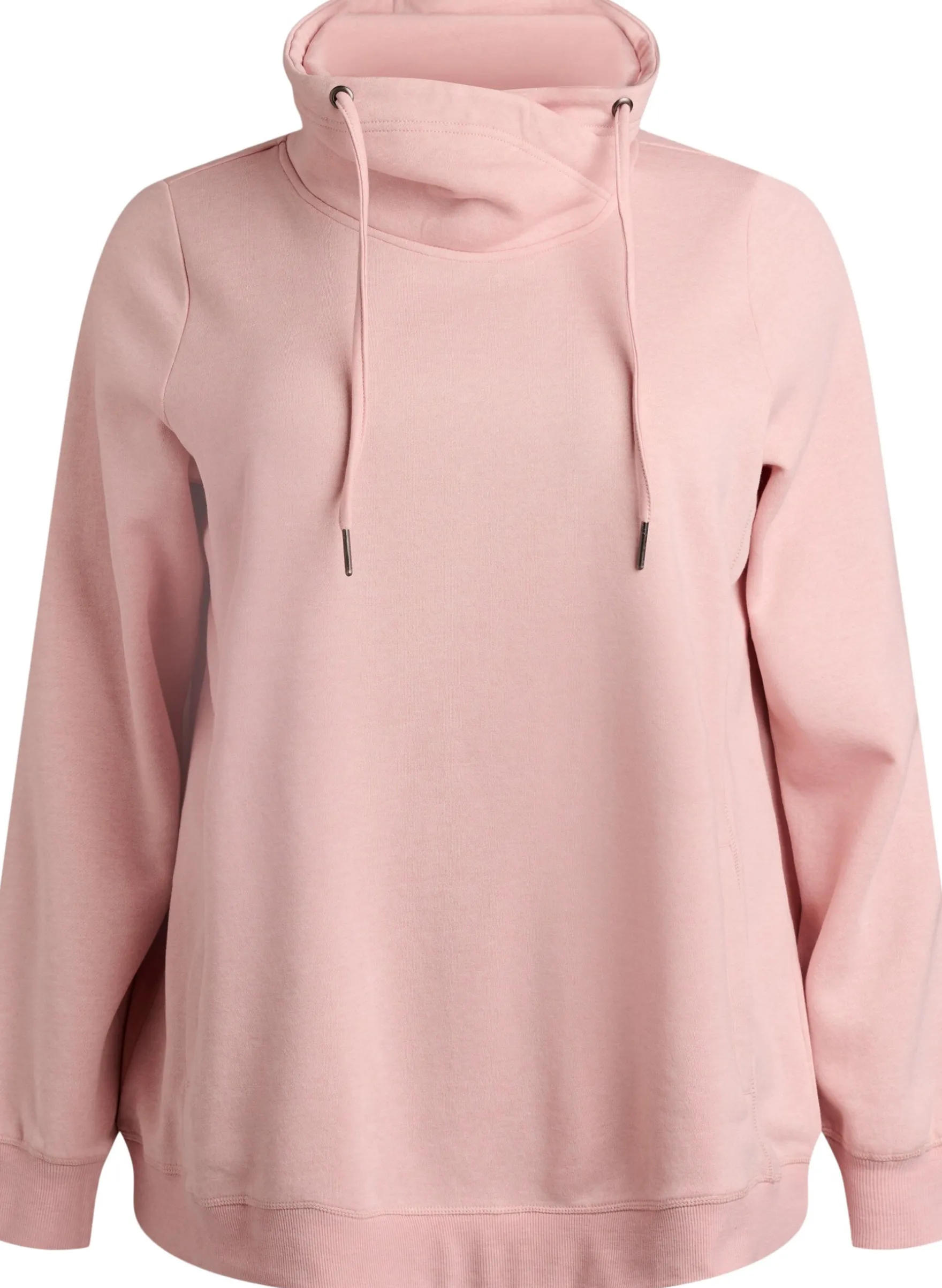 FLASH - Sweatshirt mit hohem Kragen und Taschen