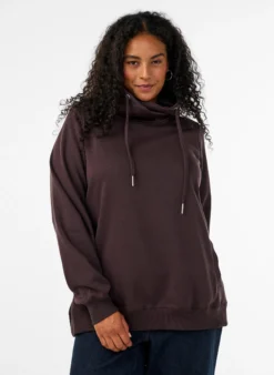 FLASH - Sweatshirt mit Stehkragen und Taschen
