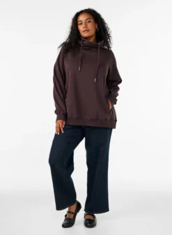 FLASH - Sweatshirt mit Stehkragen und Taschen